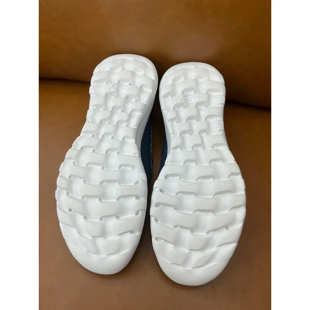Skechers Go Walk Slip-ins Women 7.5 Navy Arch Fit Joy Stefanie 126303